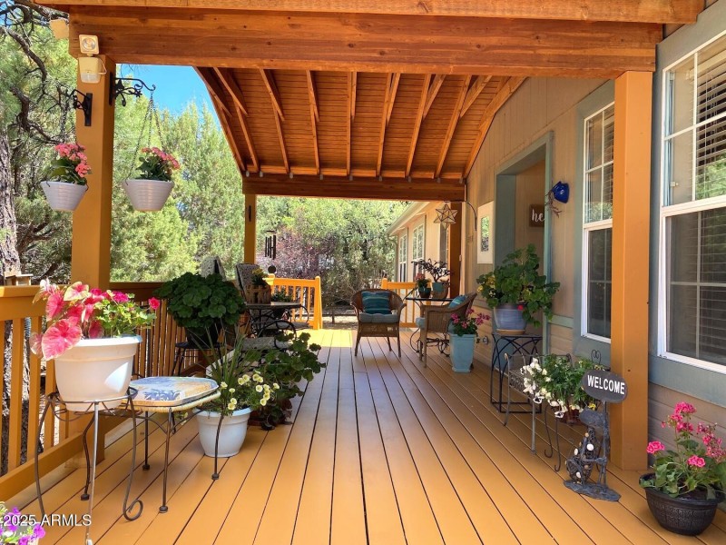 Entry way and multiple large windows