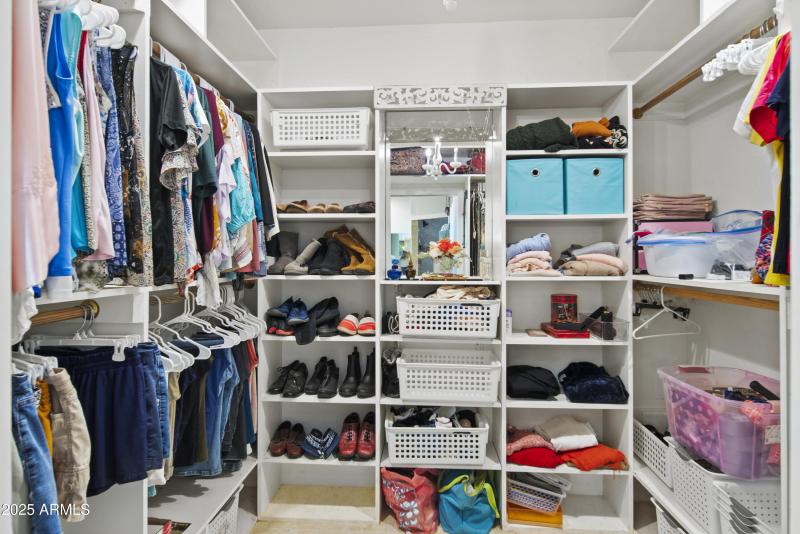 Primary suite 1 walk-in closet