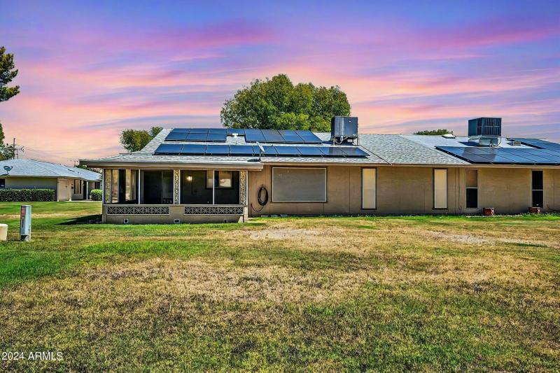 Backyard-solar energy - twilight