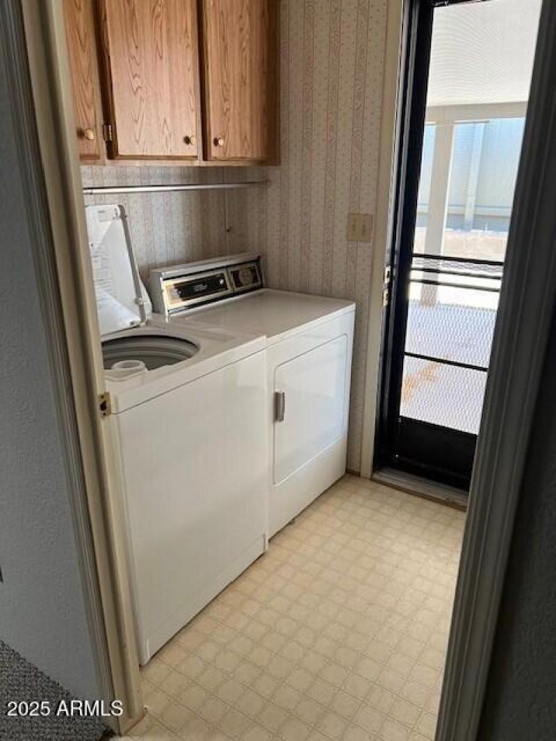 Laundry off the carport