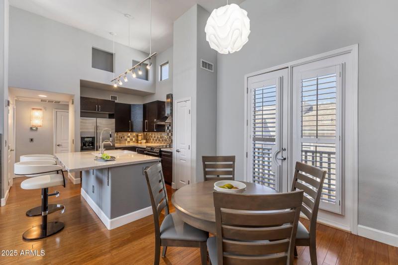 Dining with French Doors