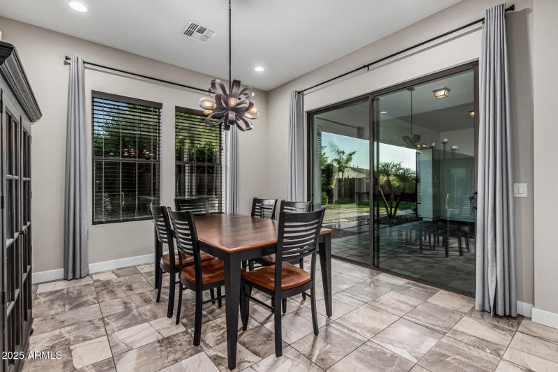 informal eating with slider