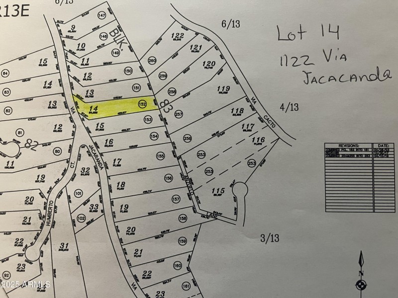 Map of 1122 Via Jacaranda