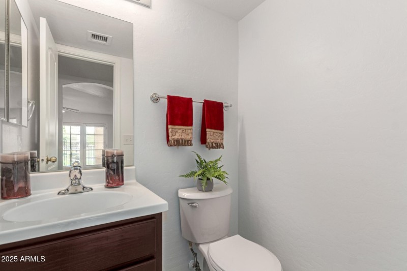 Stylish Half Bath on Main Floor