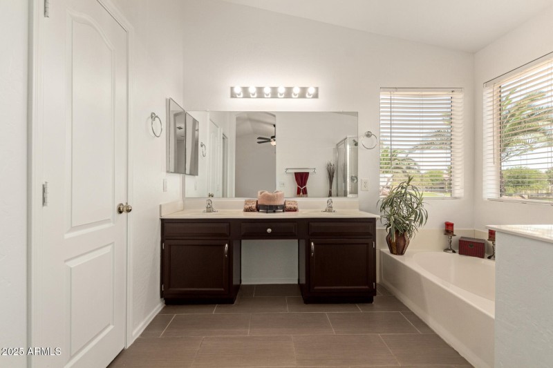 Dual Sink Spa-Like Bathroom