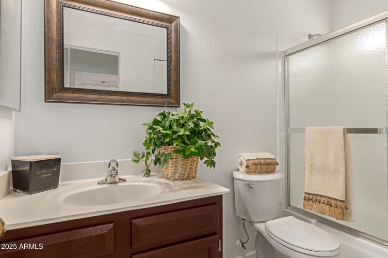 Guest Bath with Sleek Vanity