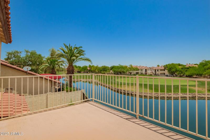 Balcony with Golf & Water Views