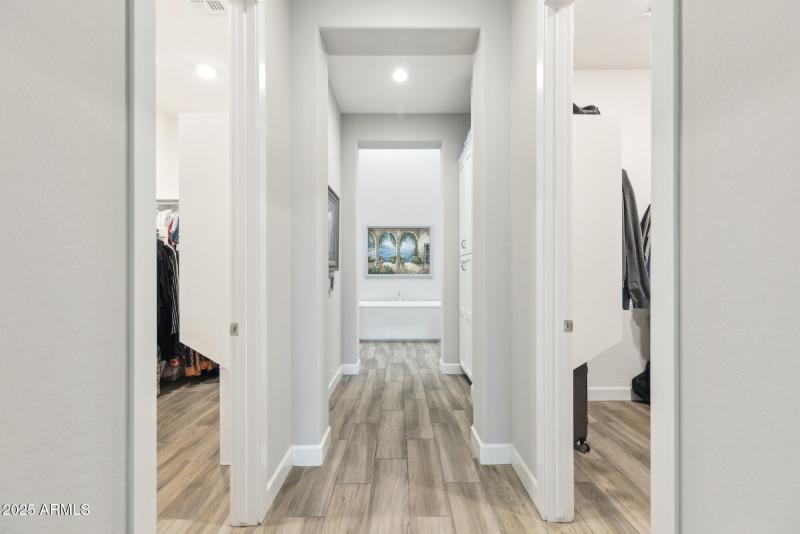 His and hers closets