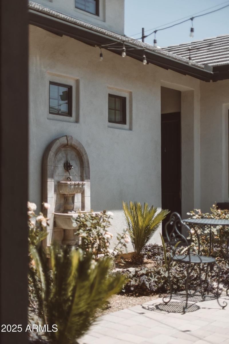 FOUNTAIN IN COURTYARD