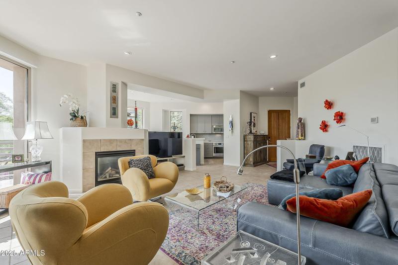 Full view living room to door