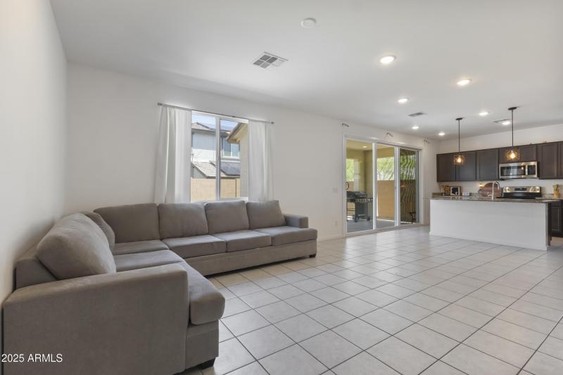 Open concept floor plan