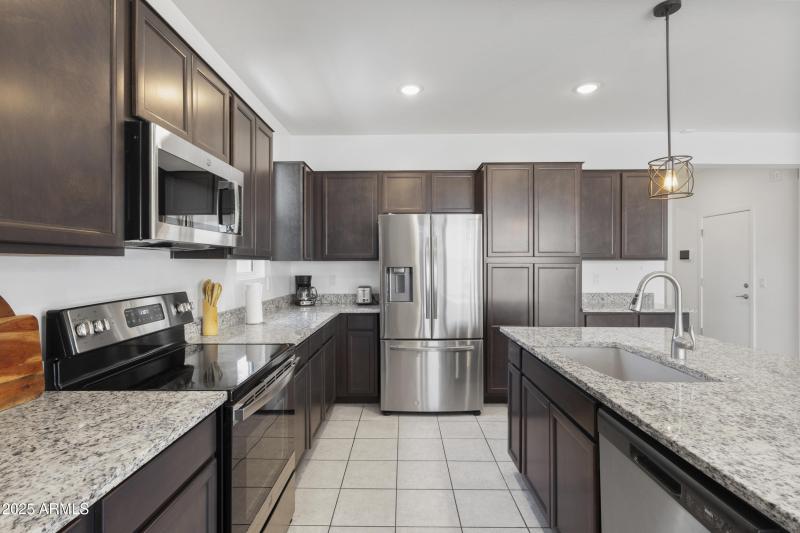 Refrigerator included.