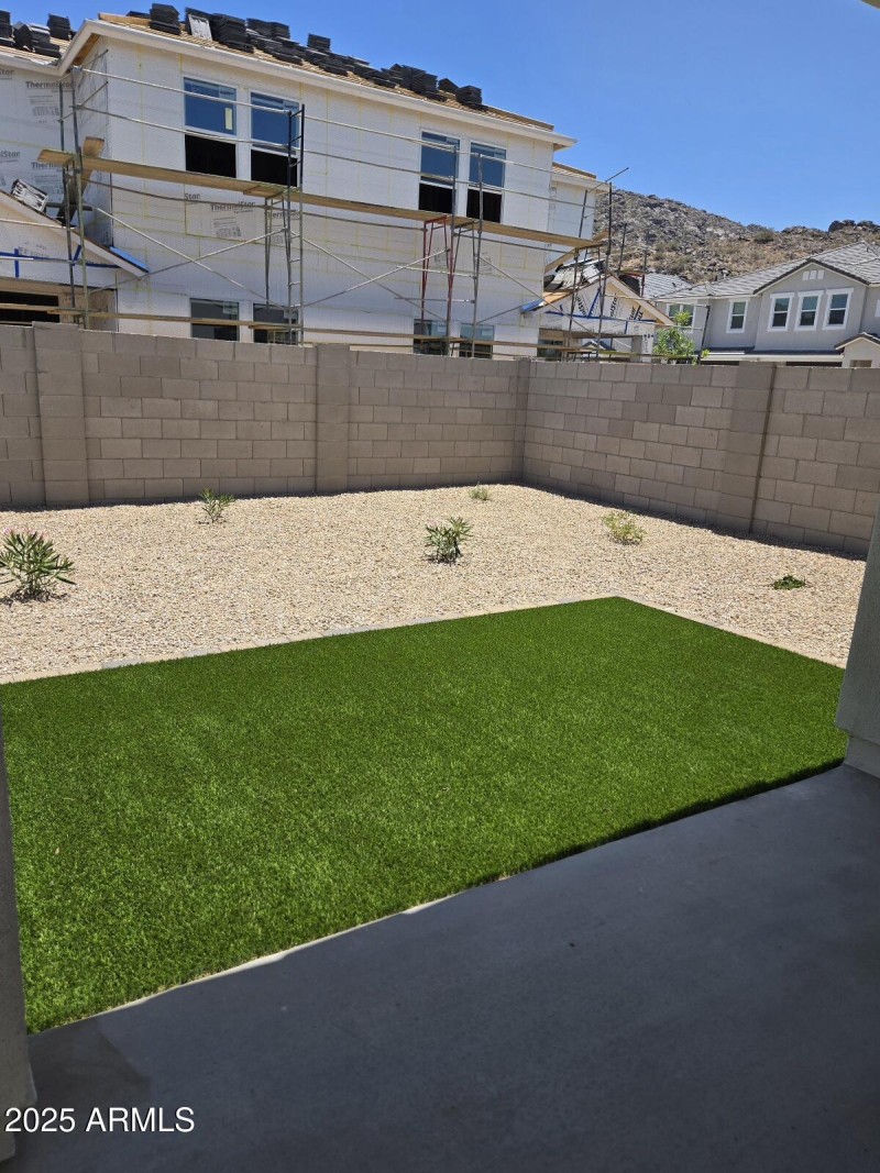 Lot 25 backyard