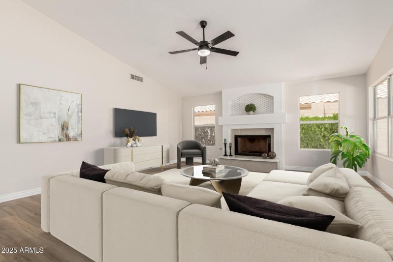 Family Room - Virtually Staged