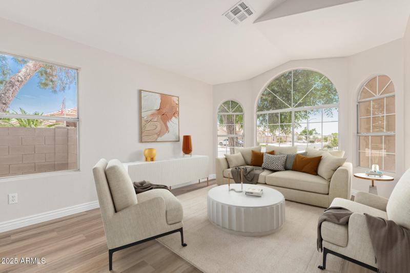 Formal Living Room - virtually staged