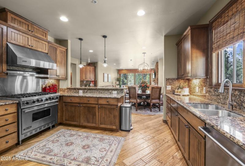 kitchen view from laundry room