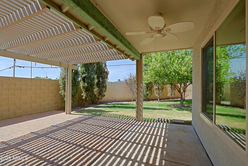 Extended covered patio