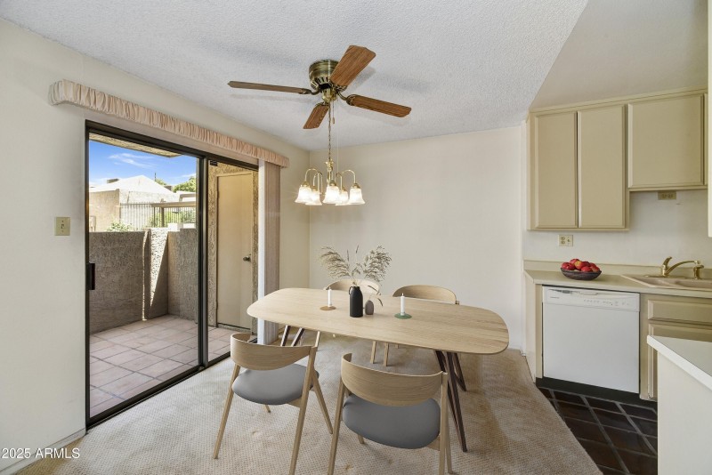 Virtually Staged Dining Area