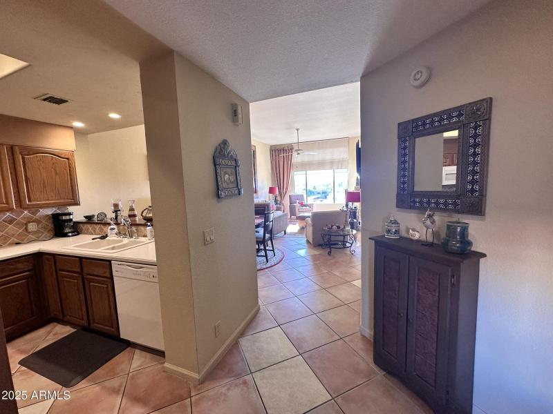 From Entry to Kitchen/Living