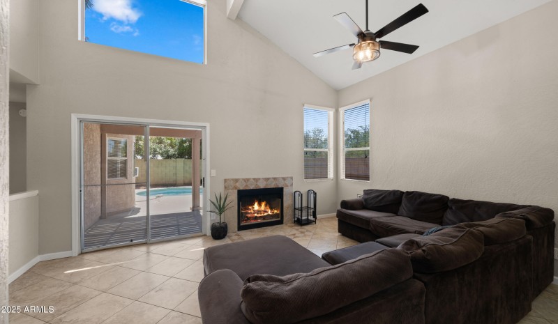 Living Room - Fireplace View