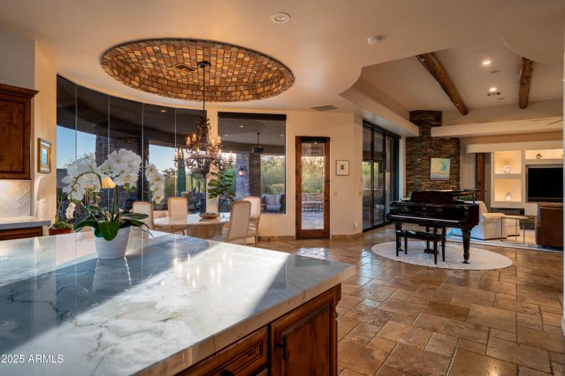 Kitchen view to Great room