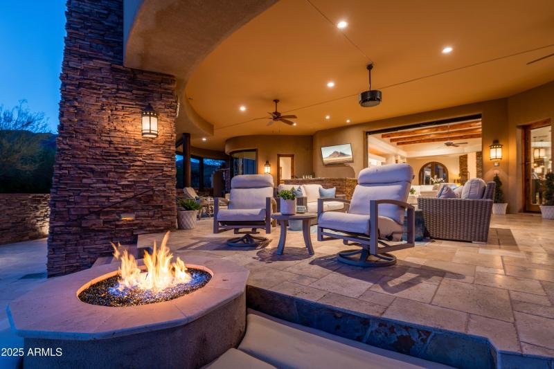Patio and firepit