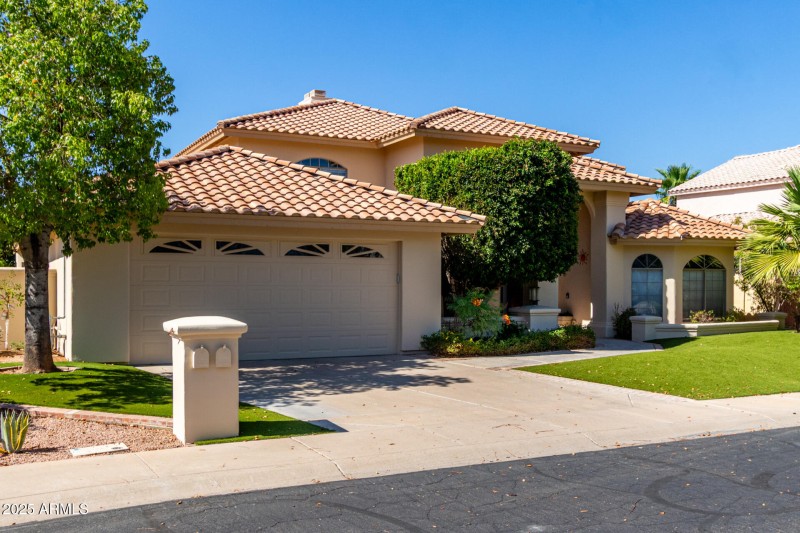 Front View and Garage