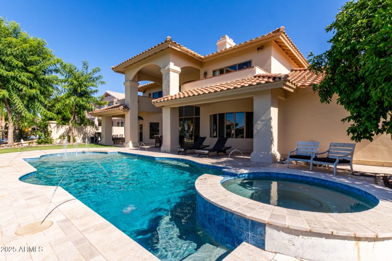 Backyard Pool Views and Patio