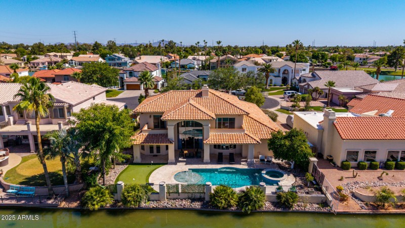 Rear View of House from the Lake