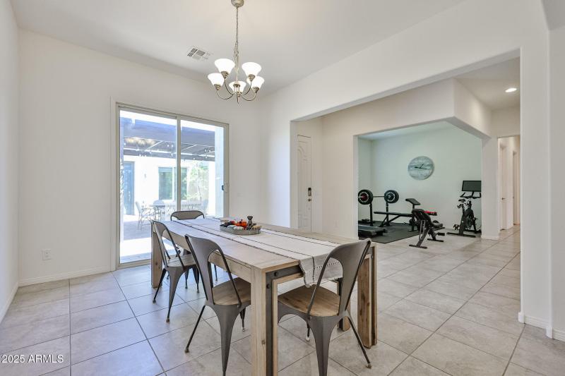 Access to Courtyard Off Dining Room