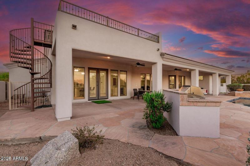 View Deck and Spiral Stairs