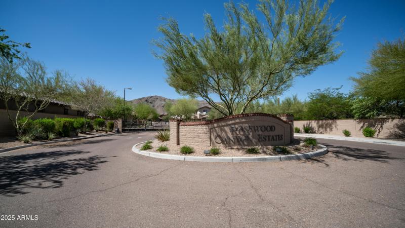 Rosewood Canyon Estates Gated entry