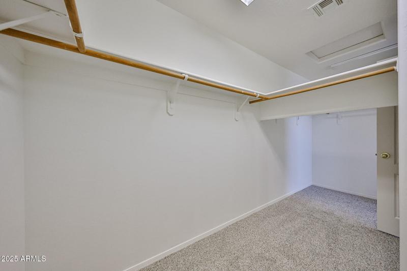 Large walk in closet