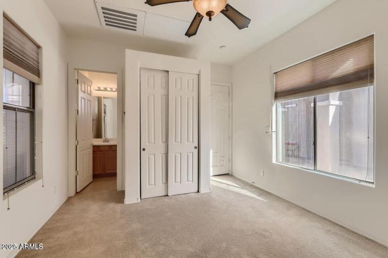 Sandpiper casita closet, front door and