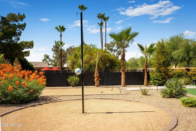 Tetherball and Bocce Court