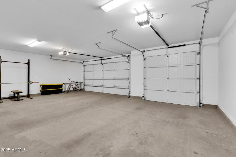 Clean, Finished Garage Space