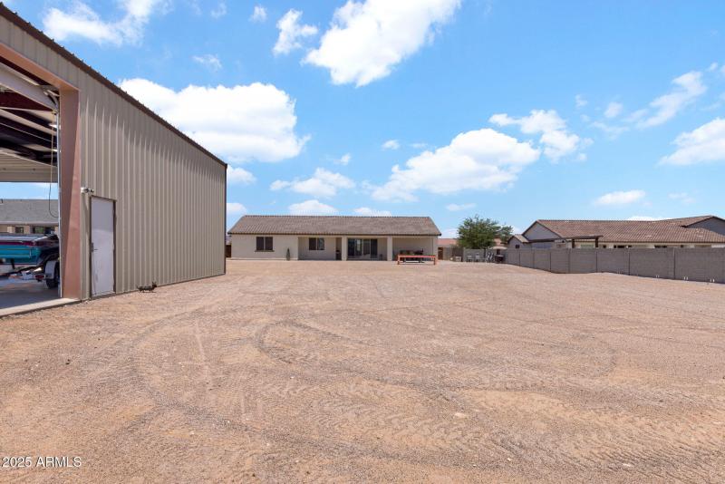 RV Parking with Shop Entry