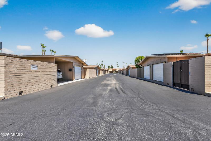 Private Rear Driveway