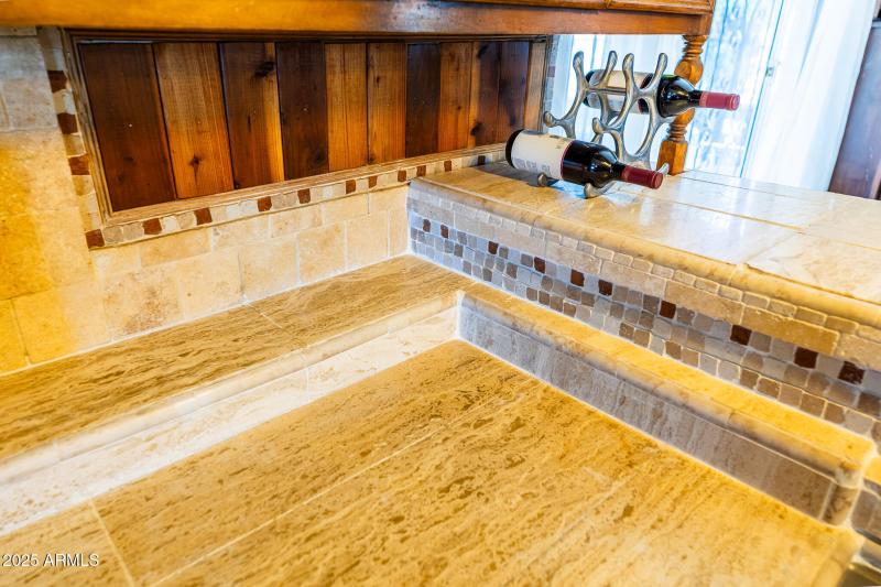 travertine countertop