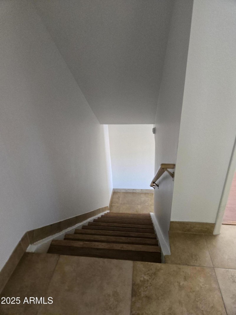 View heading down stairs