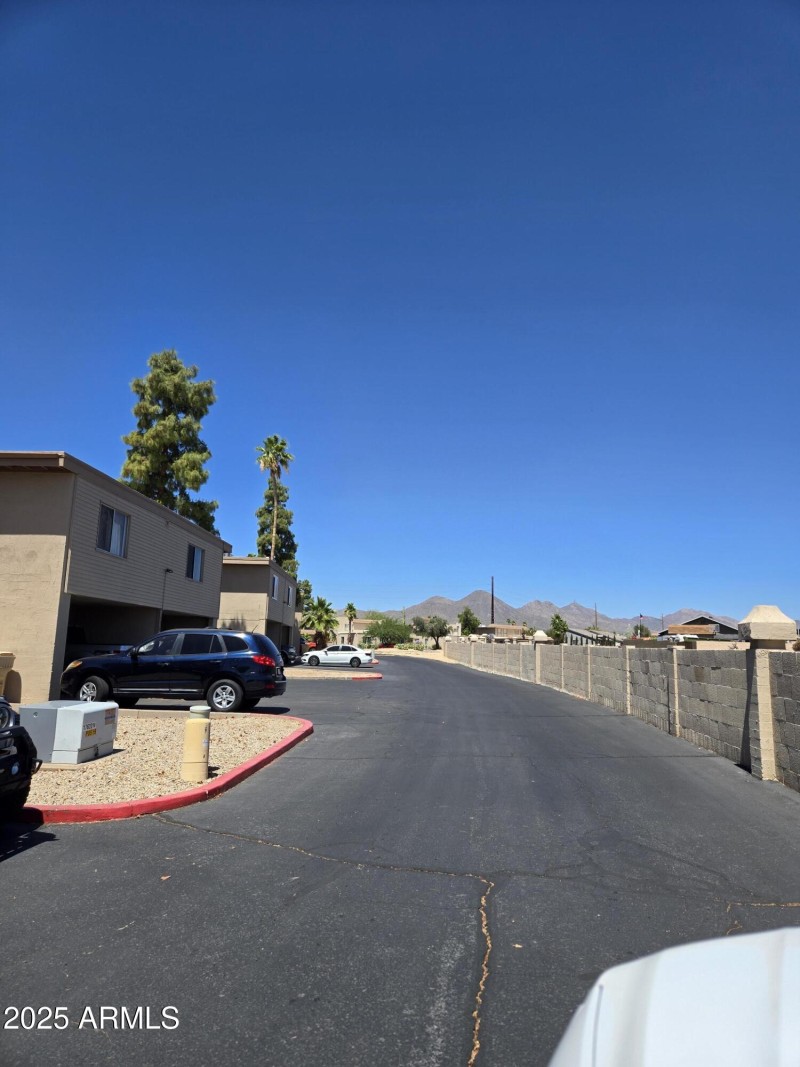 Drive to parking spot