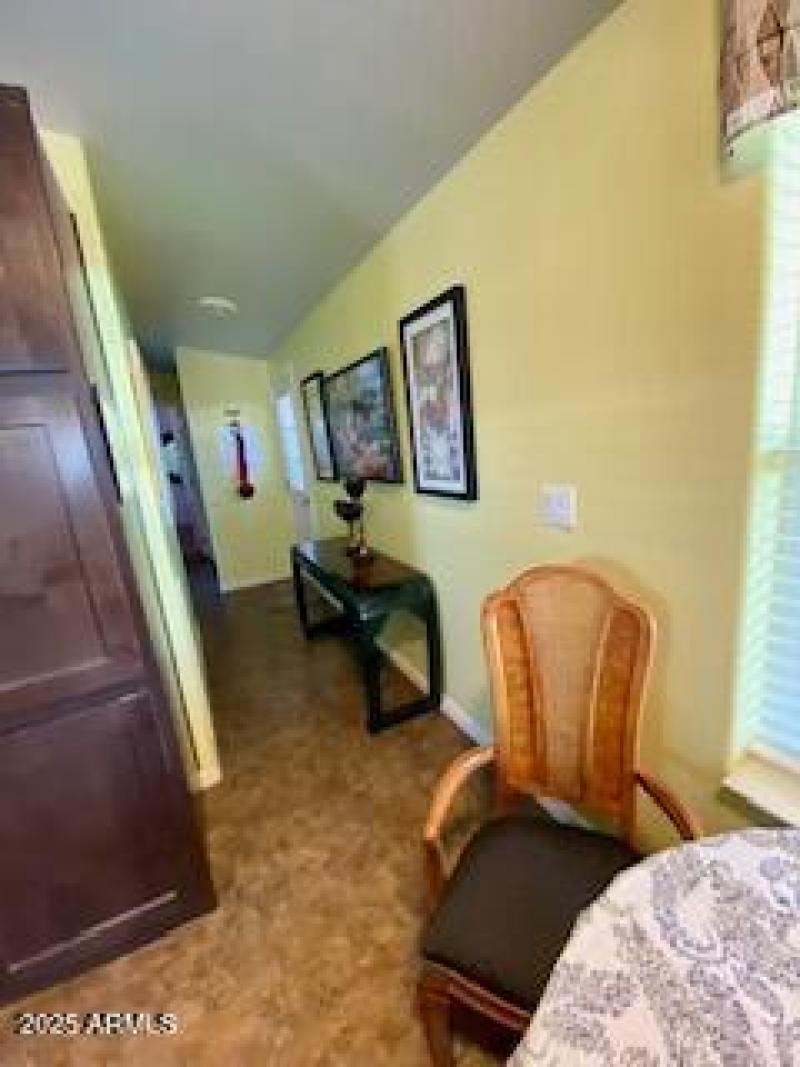 hallway and side entrance