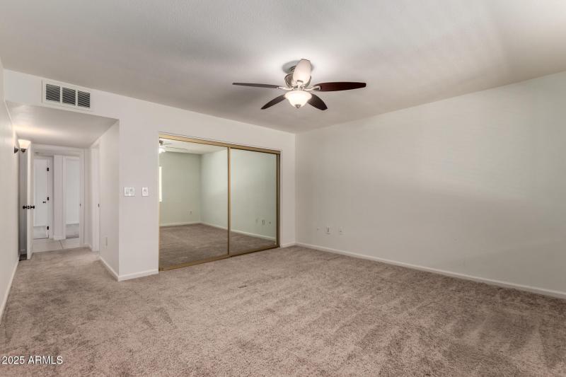 Mirrored Closet & Sitting Area