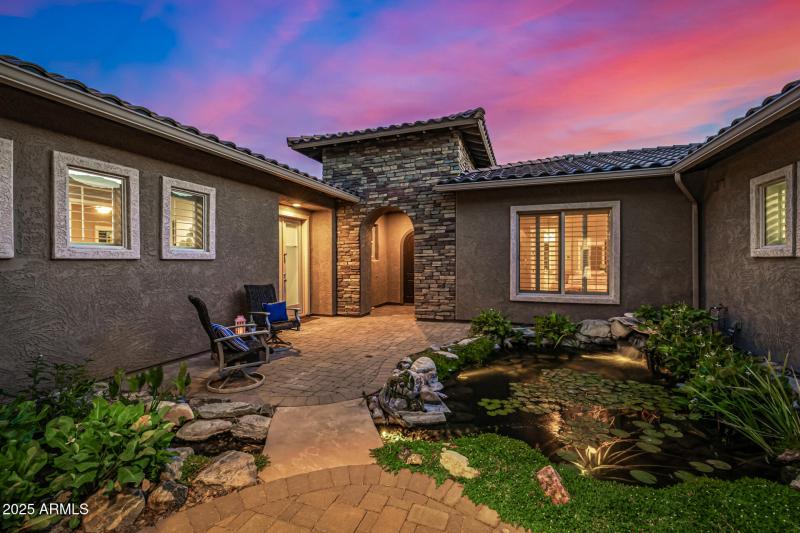Courtyard with Koi Pond
