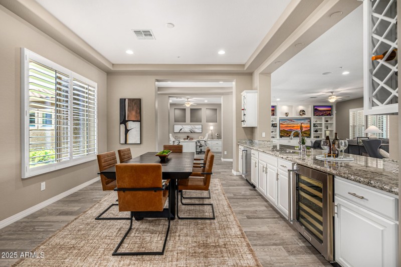 Formal Dining with Wet Bar
