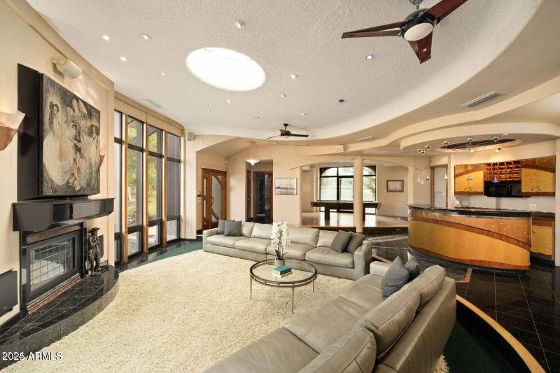 Backyard Guest house living room