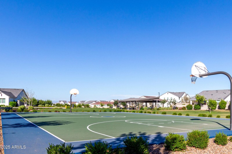 Multiple basketball courts
