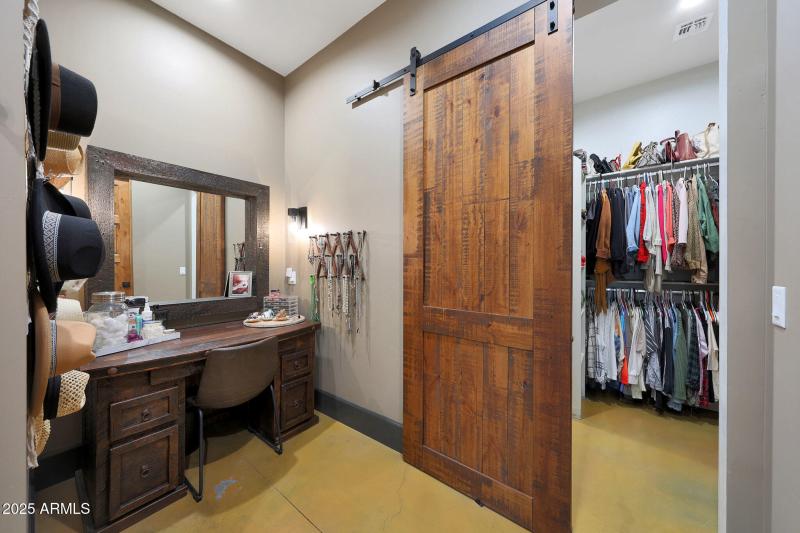 Custom made closet door