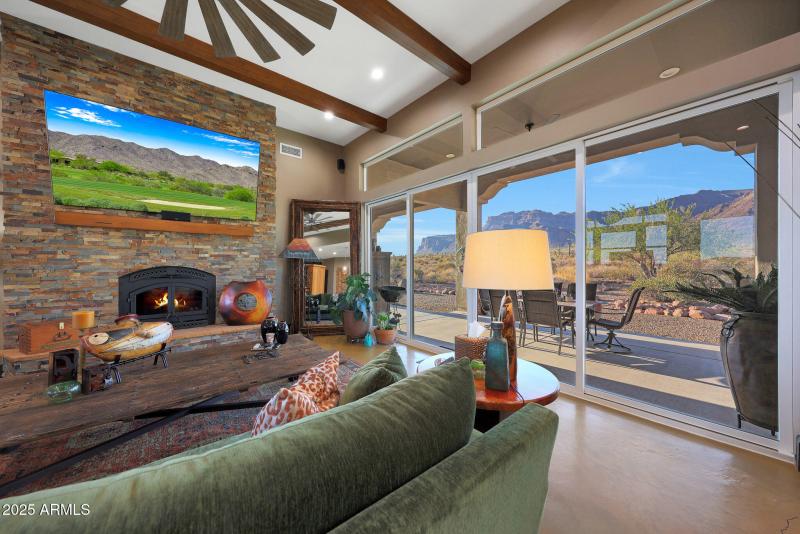 Custom Sandstone Hearth from Northern AZ