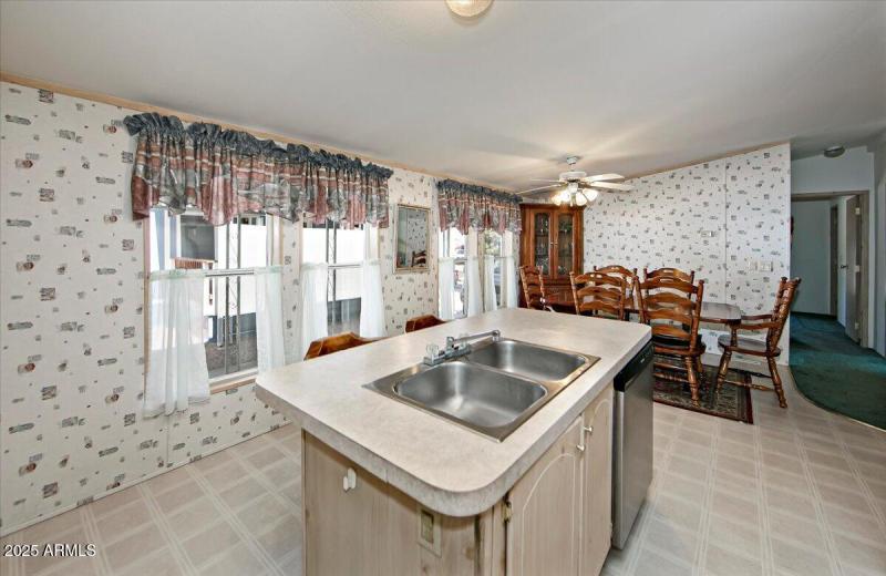 KITCHEN OPEN TO DINING AREA